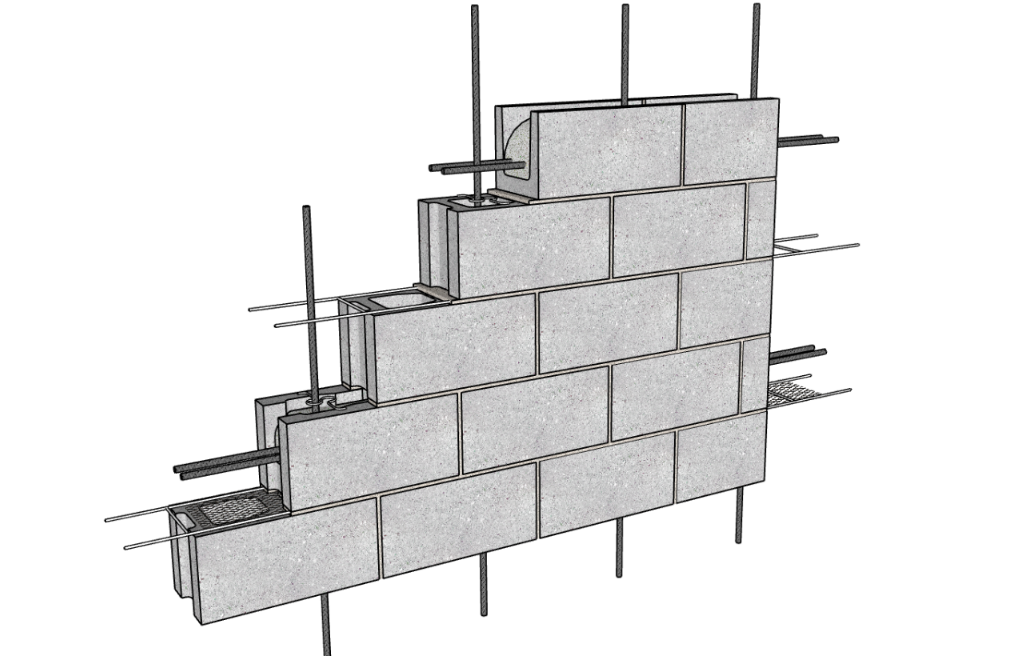 Армирование стен из сплитерных блоков: зачем это нужно?